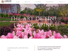 Tablet Screenshot of landscapeaesthetics.com